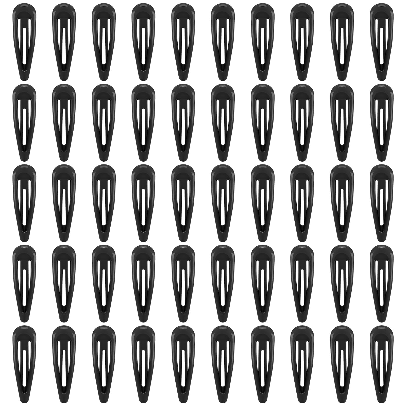 FLAREANN clips cabello negro brillo 2 pulgadas, sujeción confiable para peinados diarios.