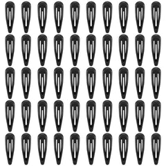 FLAREANN clips cabello negro brillo 2 pulgadas, sujeción confiable para peinados diarios.