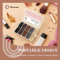 Detalle esmaltado brillante de FLAREANN para fijar mechones con elegancia