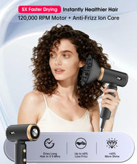 Flashbase motor rápido, 120000 rpm, secado eficiente en minutos