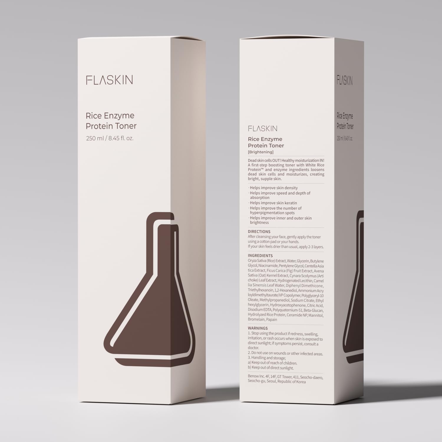 FLASKIN Tónico Lechoso sin fragancias para piel sensible.