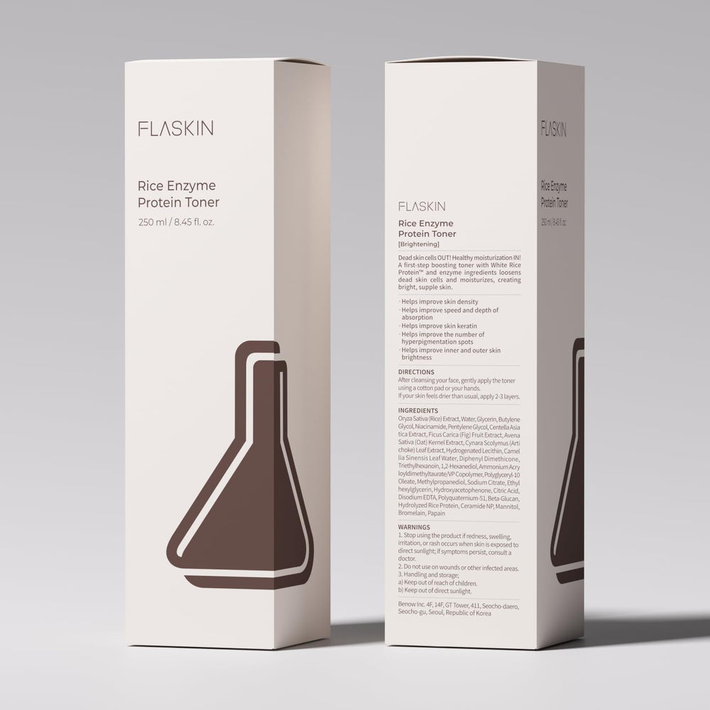 FLASKIN Tónico Lechoso sin fragancias para piel sensible.