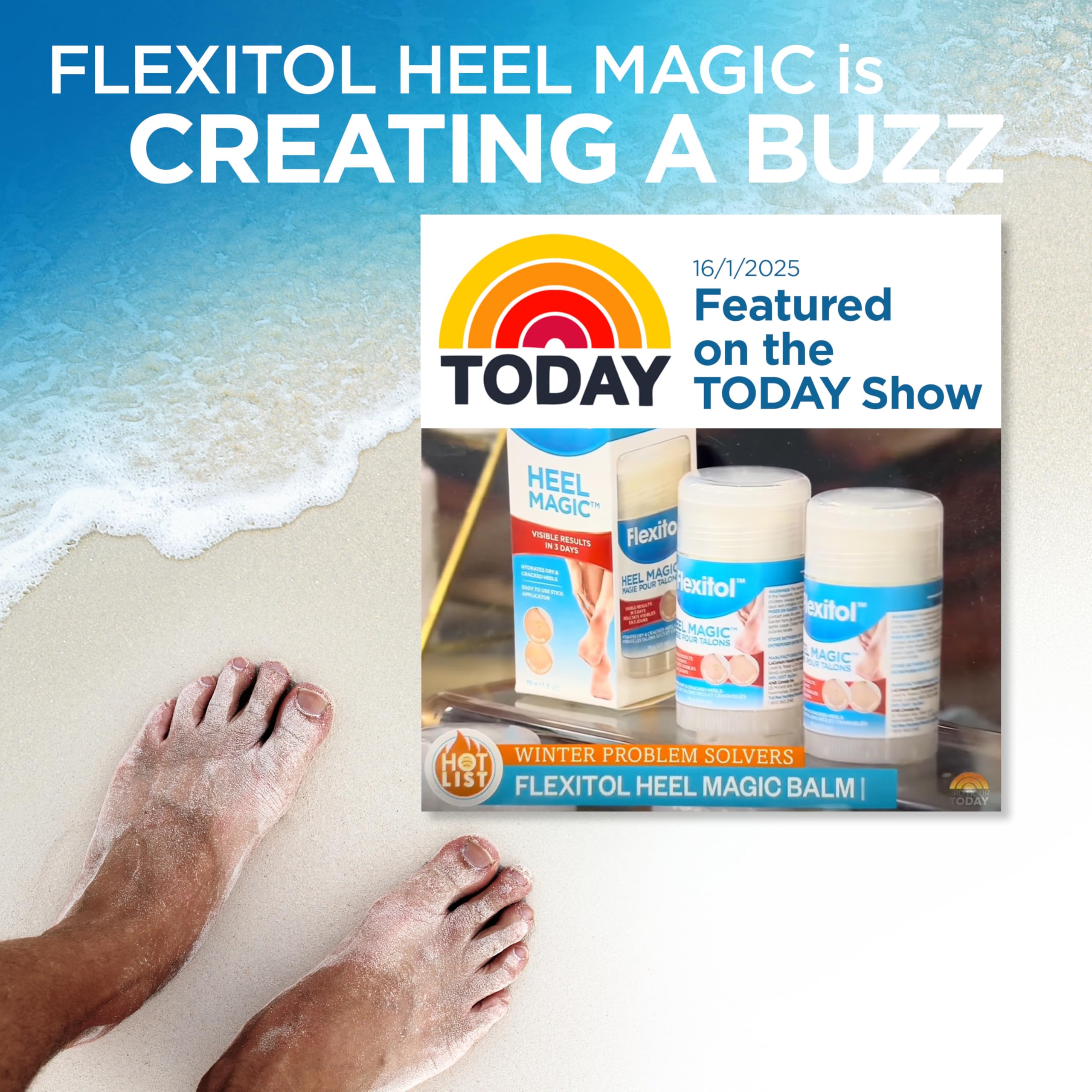 Ritual diario de cuidado de pies con Flexitol Heel Magic