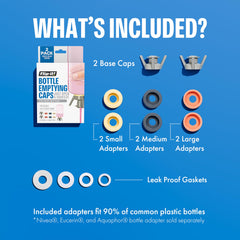 Flip-It! adaptadores-24mm-pequeños para botellas pequeñas y ajustadas.