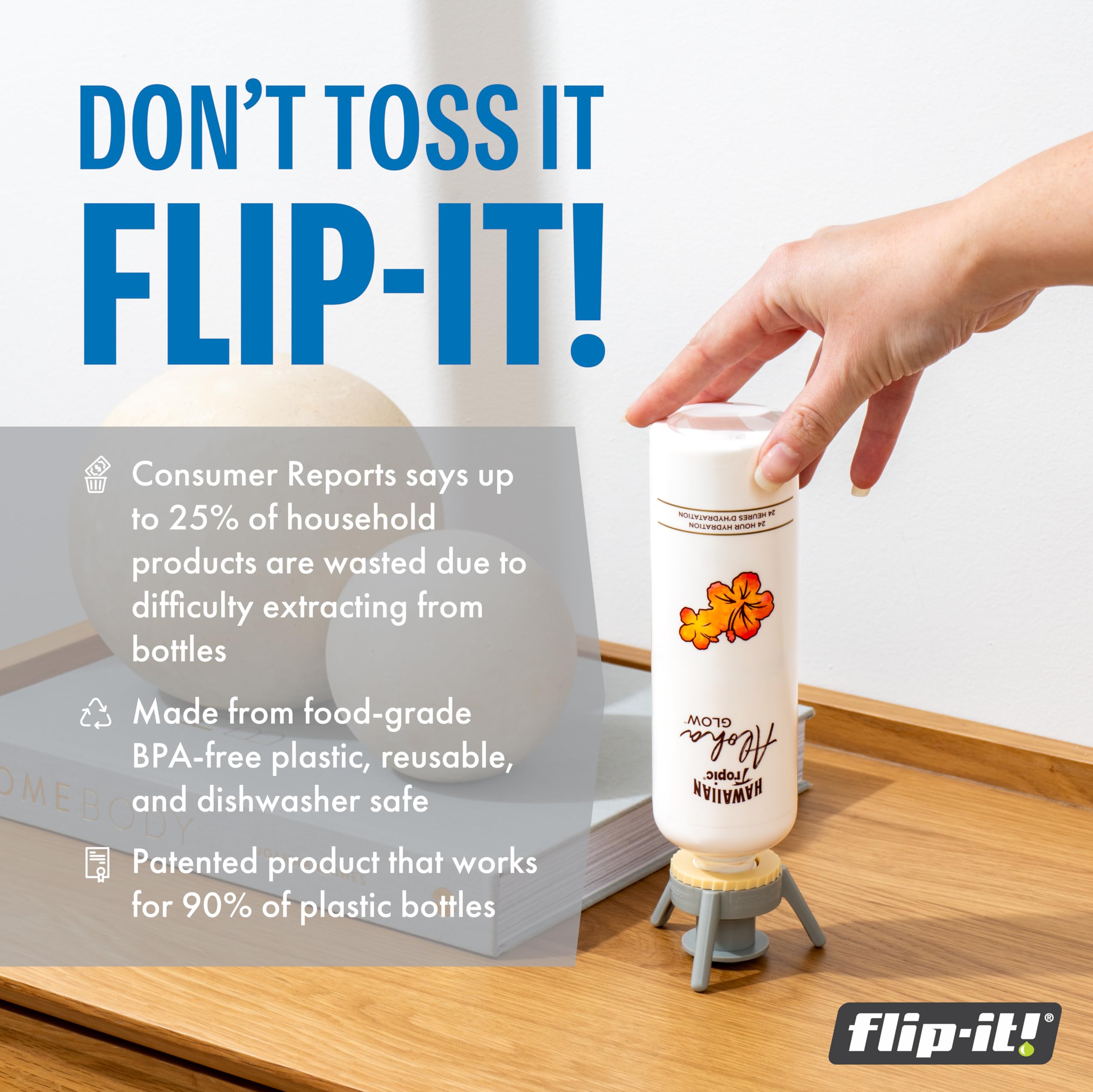 Flip-It! adaptadores-33mm-grandes para mayor compatibilidad y control de flujo.