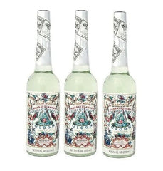 Colonía Florida Water, tres frascos plásticos para refrescar la piel y perfumar sutilmente.