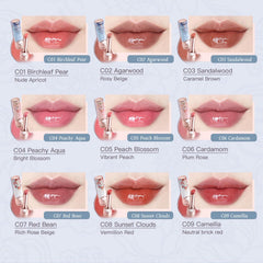 Primer plano del brillo de gel del Flower Knows Butterfly Cloud Collar para un acabado sedoso.