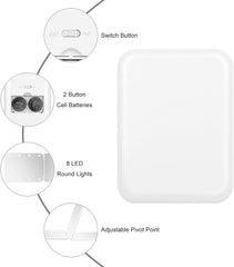 Flymiro Espejo plegable 180 grados para usarlo con comodidad.