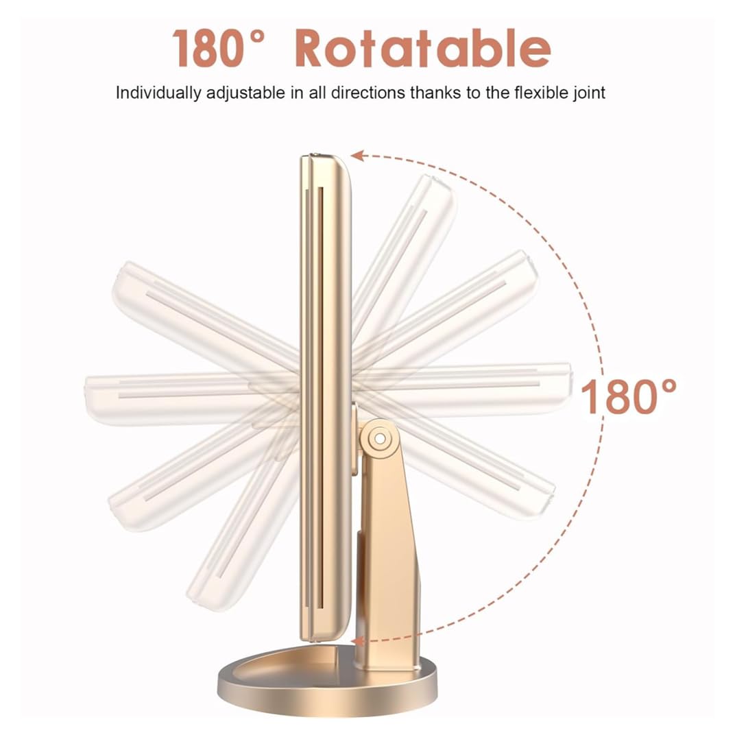 Flymiro iluminación de veintiun diodos para maquillaje en poca luz