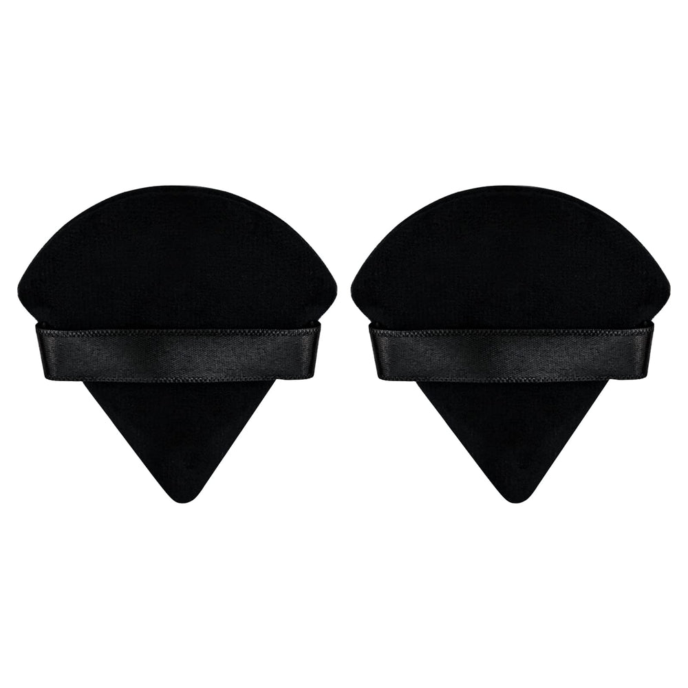Flytianmy puff triangular negro para un acabado suave y uniforme