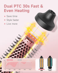flyzemaa cepillo termico lcd ajuste temperatura, lectura clara para estilo preciso.