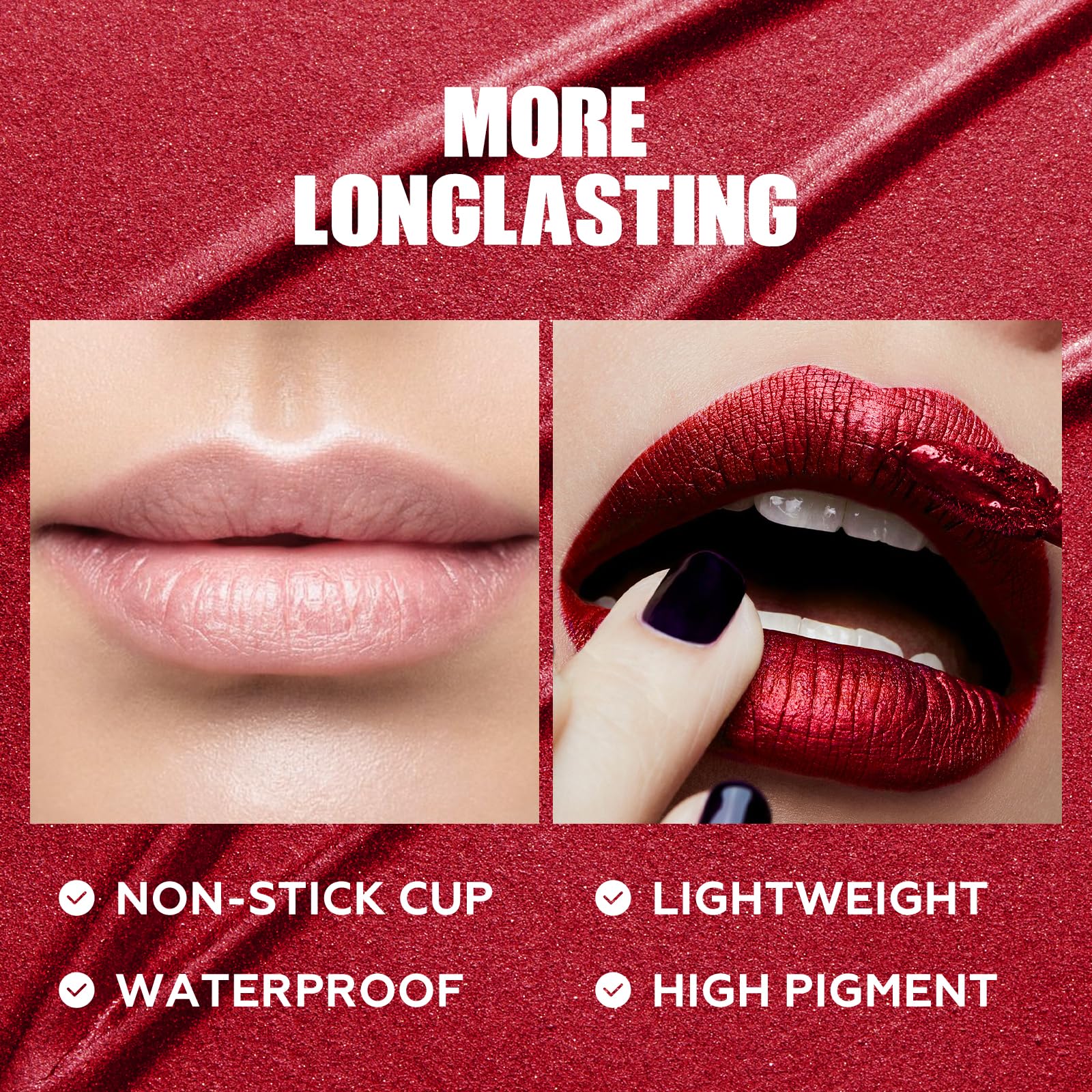 FOCALLURE brillo con partículas finas para un resplandor suave en los labios.