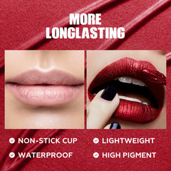 FOCALLURE brillo con partículas finas para un resplandor suave en los labios.