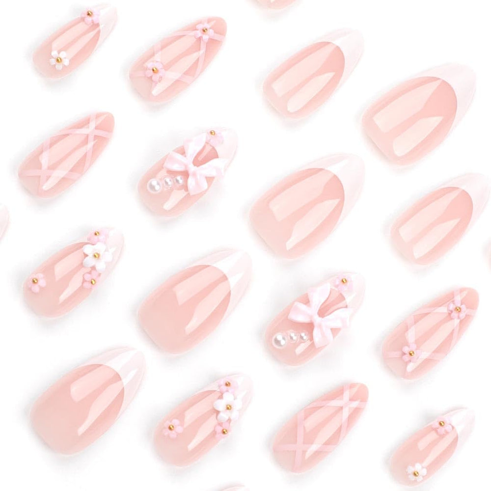 Foccna Uñas postizas para uso casero, fácil de aplicar