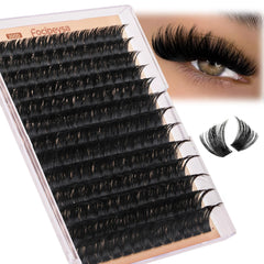 Focipeysa 200D lash clusters, 14–20mm, for natural, lightweight eye enhancement.