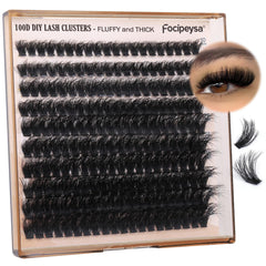 Pestañas Focipeysa cluster esponjadas 100D para look suave