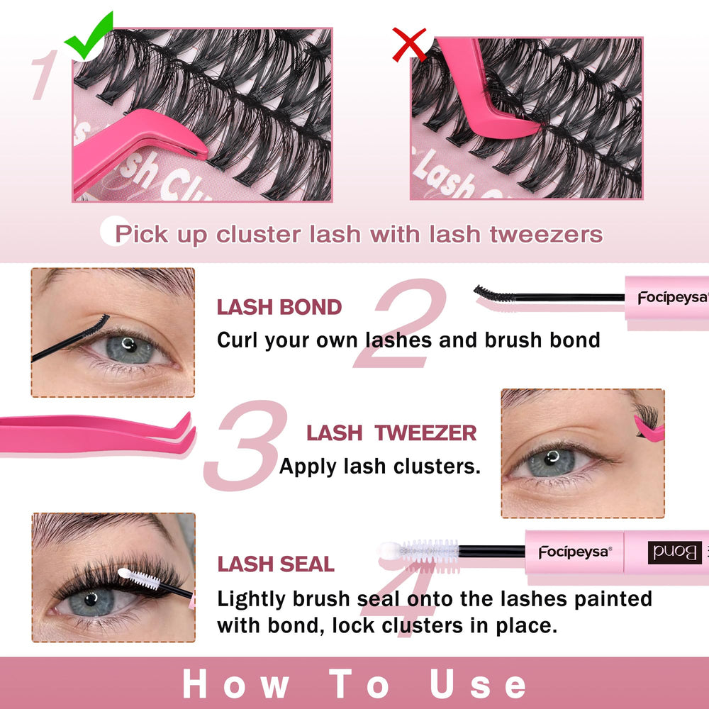 Focipeysa lash bond y seal para fijación definida y duradera.