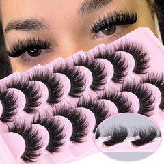 Pestañas Focipeysa D Curl Fluffy 16 mm para look llamativo diario.