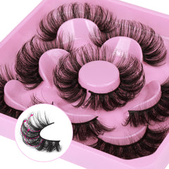 Pestañas Focipeysa 20 mm con efecto dramático y estilo esponjoso para look nocturno