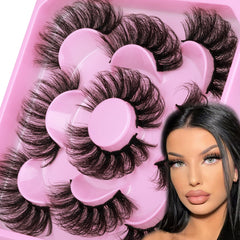 Pestañas Focipeysa sintéticas de 22mm con curva D para un look dramático