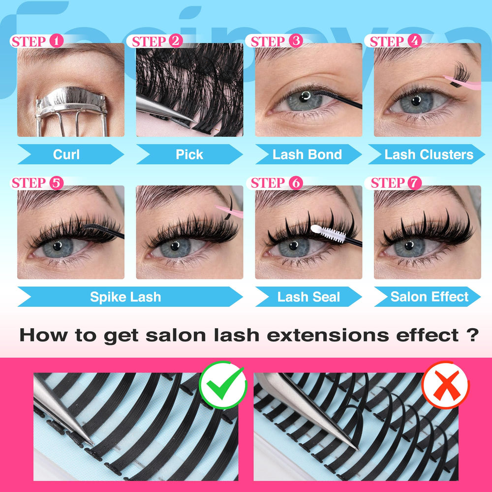 Pestañas Focipeysa look wispy para ojos de manga sin esfuerzo