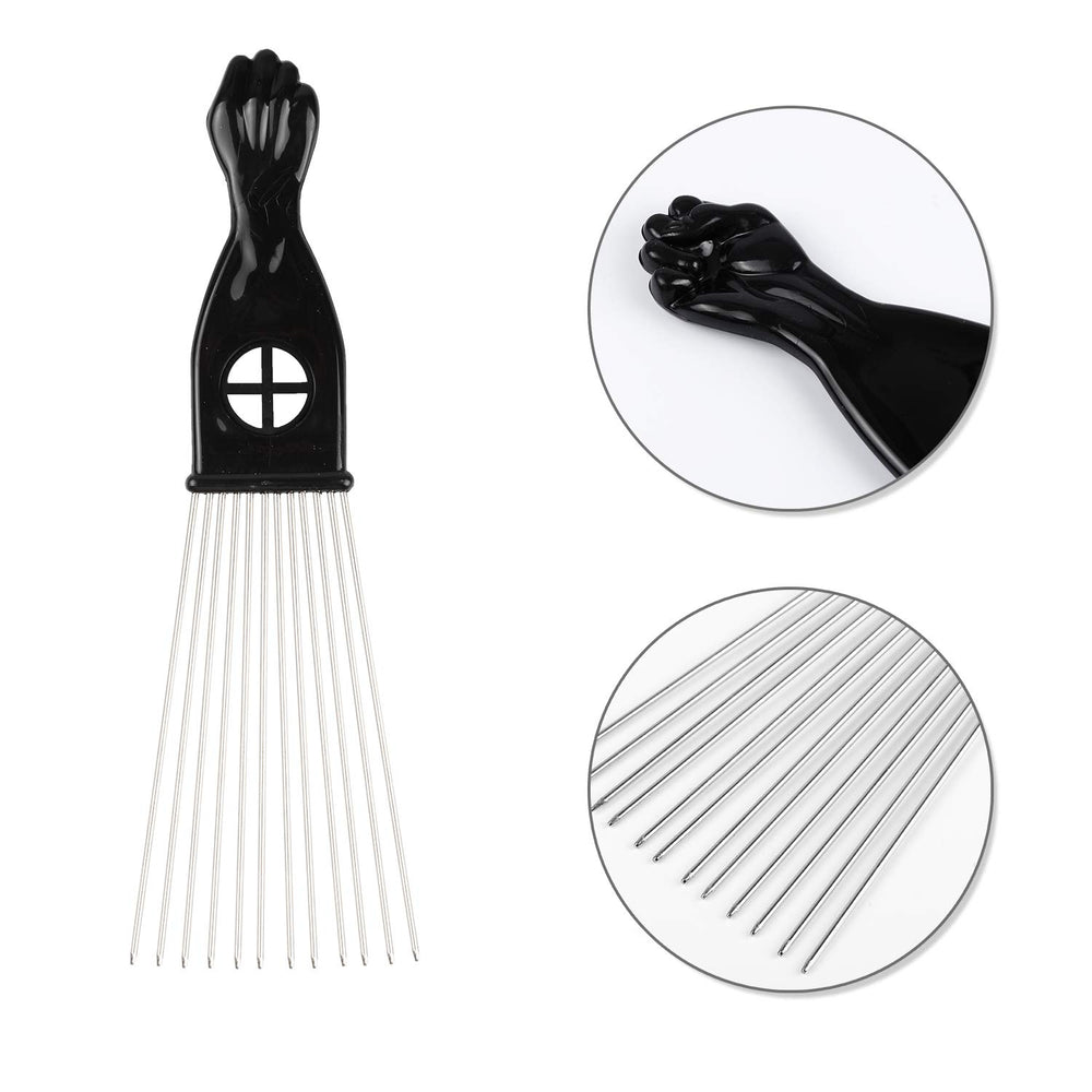 Peine Folansy negro, diseño elegante y práctico para uso diario.