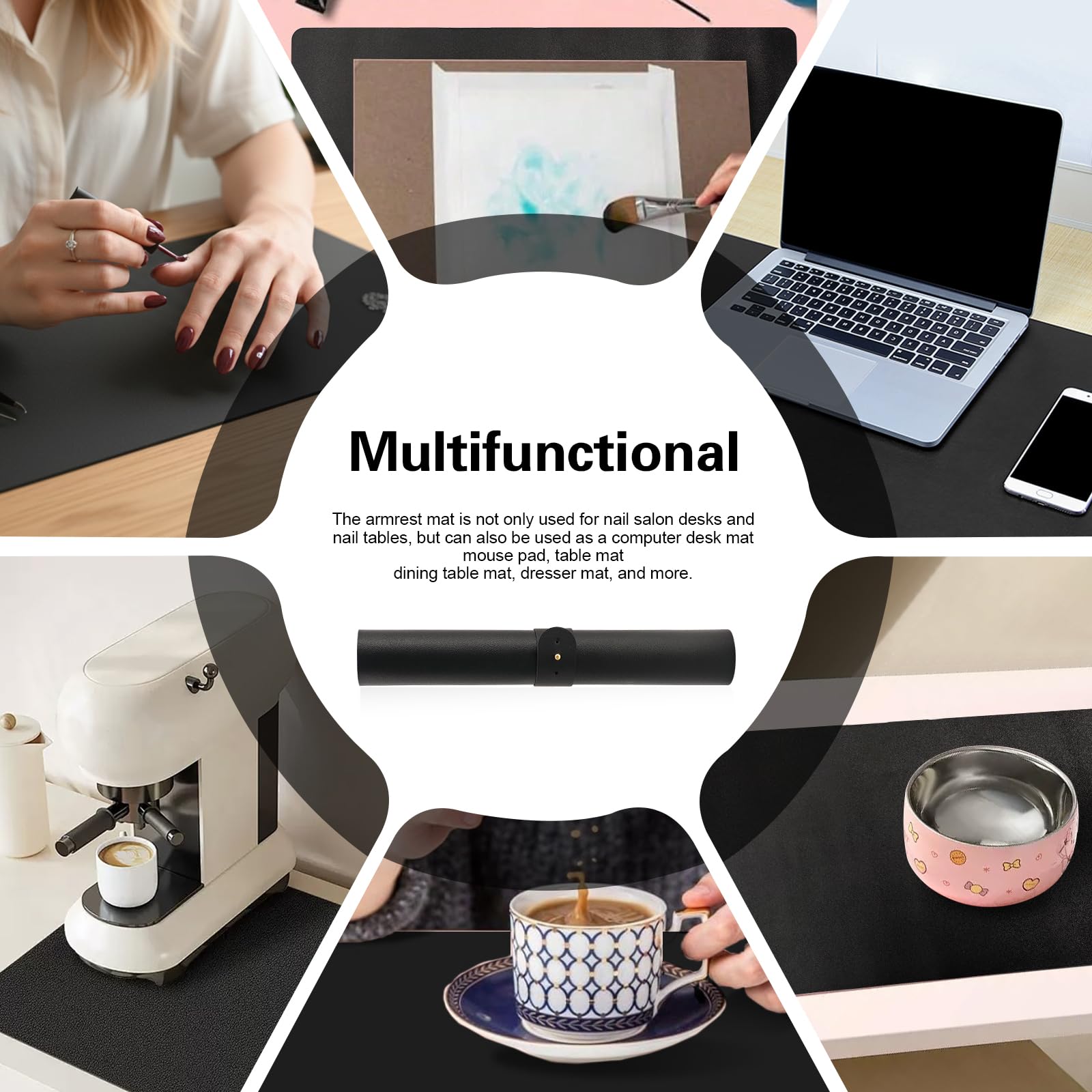 Tapete plegable para uñas: uso multiuso como protección de escritorio