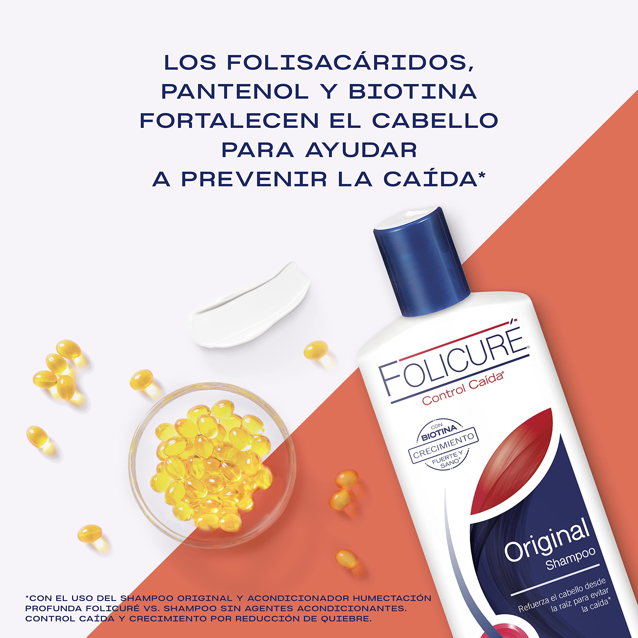 Folicure Shampoo control de sebo, cuero cabelludo equilibrado.