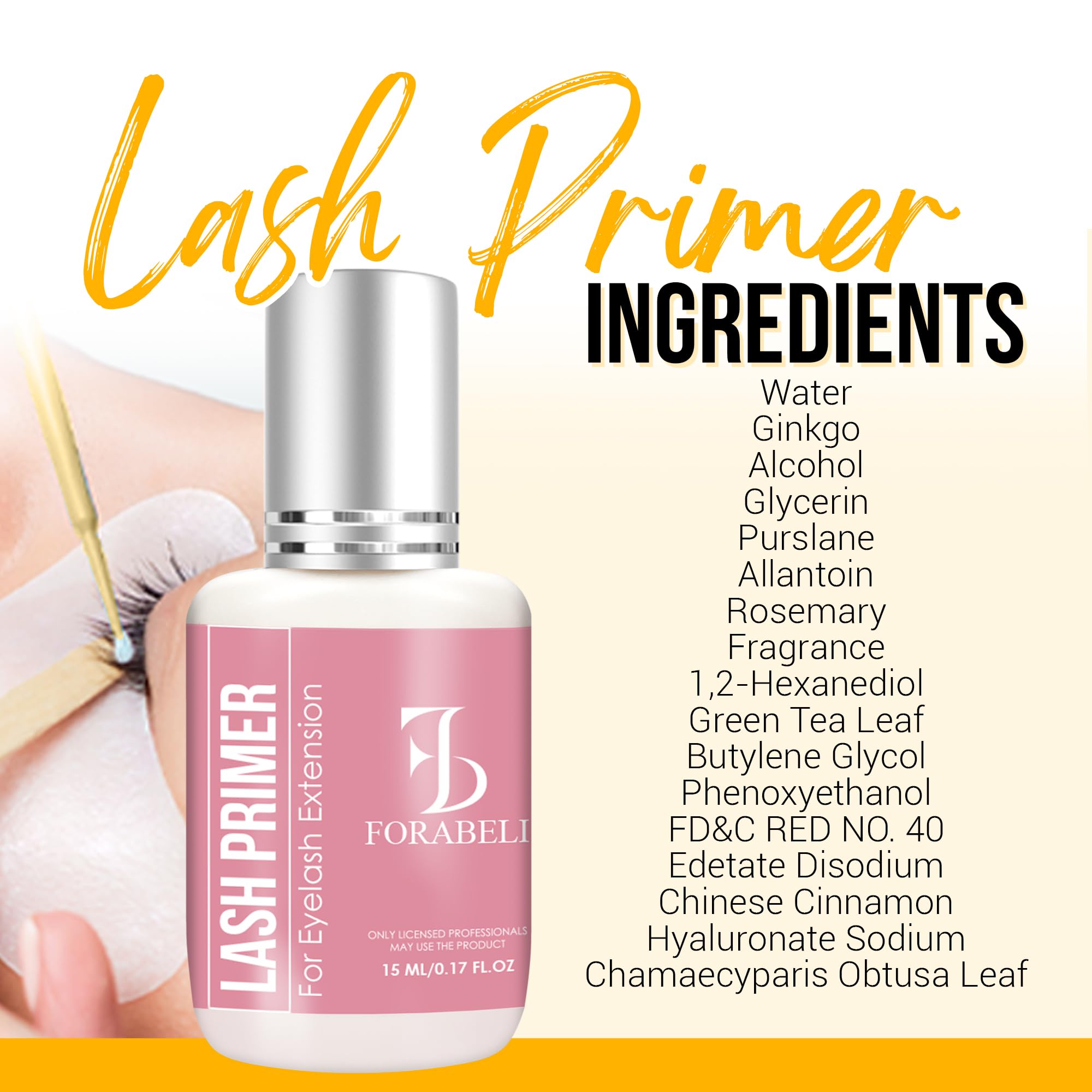 Forabeli Primer Pestanas Naturales prepara pestañas para un look más limpio y duradero.
