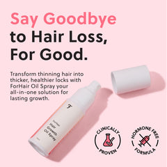 ForChics Serum, aplicación spray cabelludo: fácil de usar y no deja grasa.