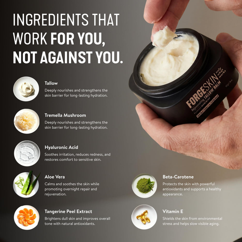 Hydratation longue durée avec Tremella et hyaluronique dans Forge Skin Wrinkle Defense