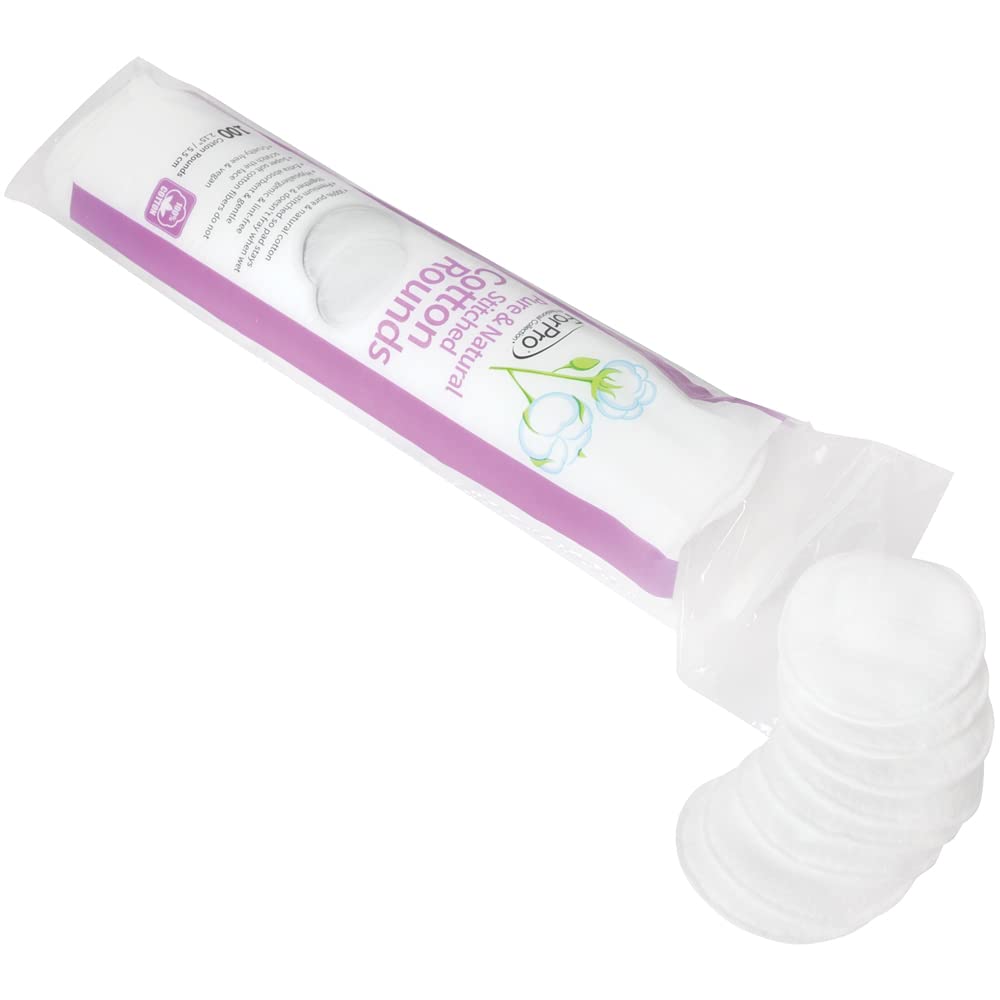 ForPro algodones para retirar maquillaje y esmalte con suavidad.