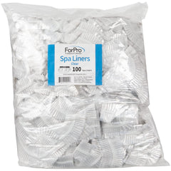 ForPro Professional Collection spa liners con banda elastica fija, manteniendo las fundas en su lugar.