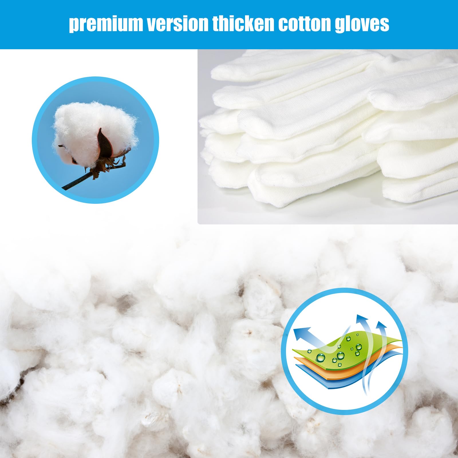 Guantes lavables a máquina FourSeas, duraderos y reutilizables para uso diario