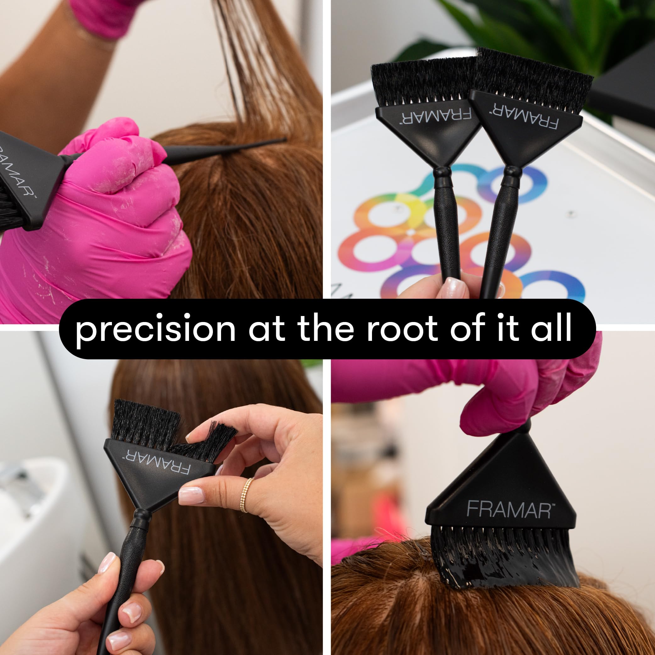 Brocha FRAMAR para balayage, lista para crear reflejos naturales.