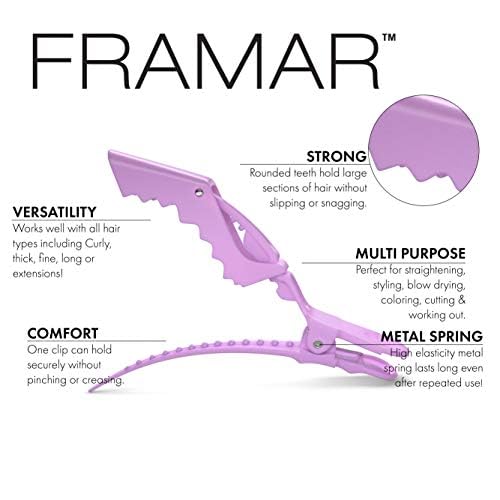 Framar Clip Cocodrilo Profesional: agarre firme para secciones gruesas.
