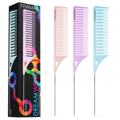 Framar Dreamweaver trío de peines para mechas facilita seccionado rápido y preciso.