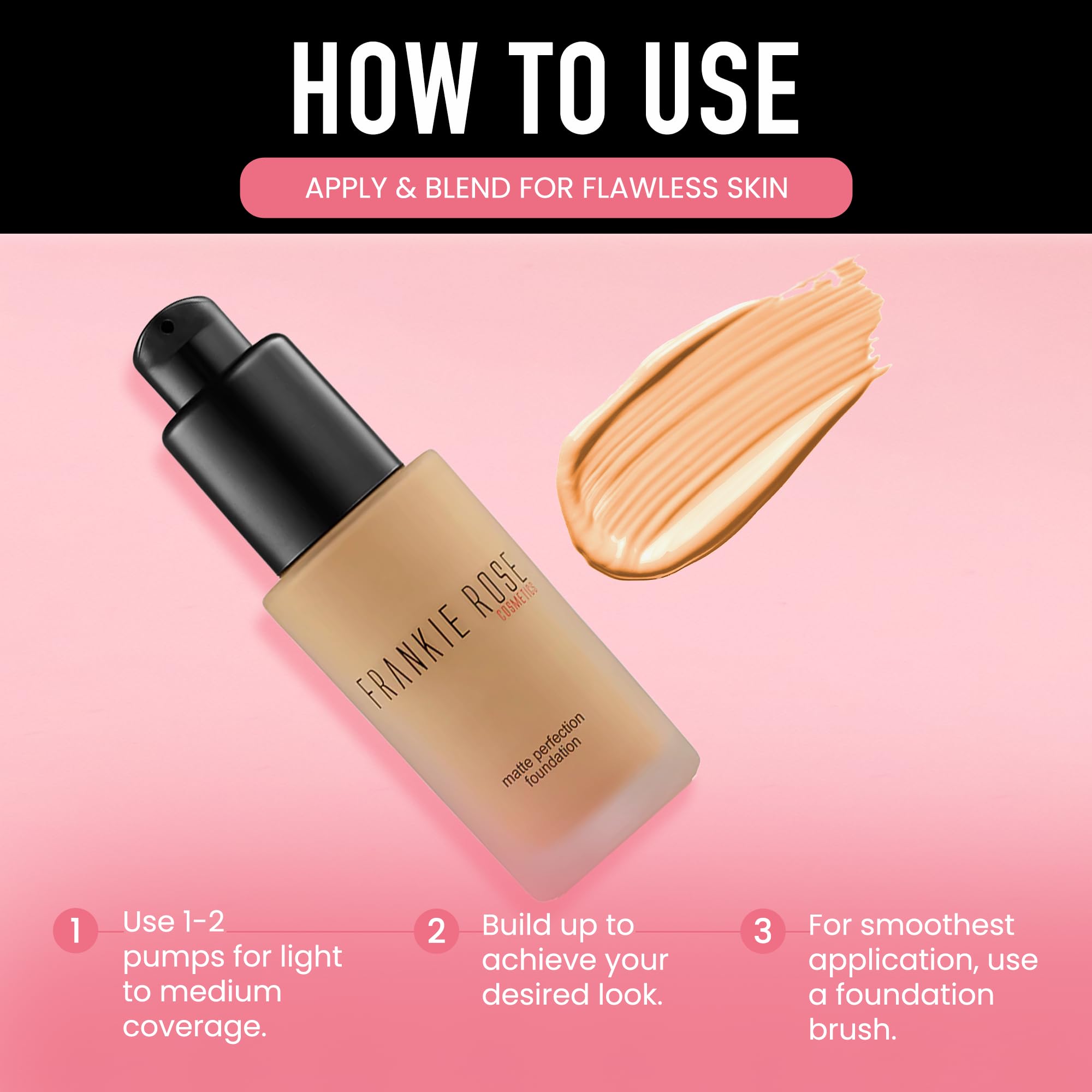 Frankie Rose Cosmetics: acabado semi mate para look suave y duradero