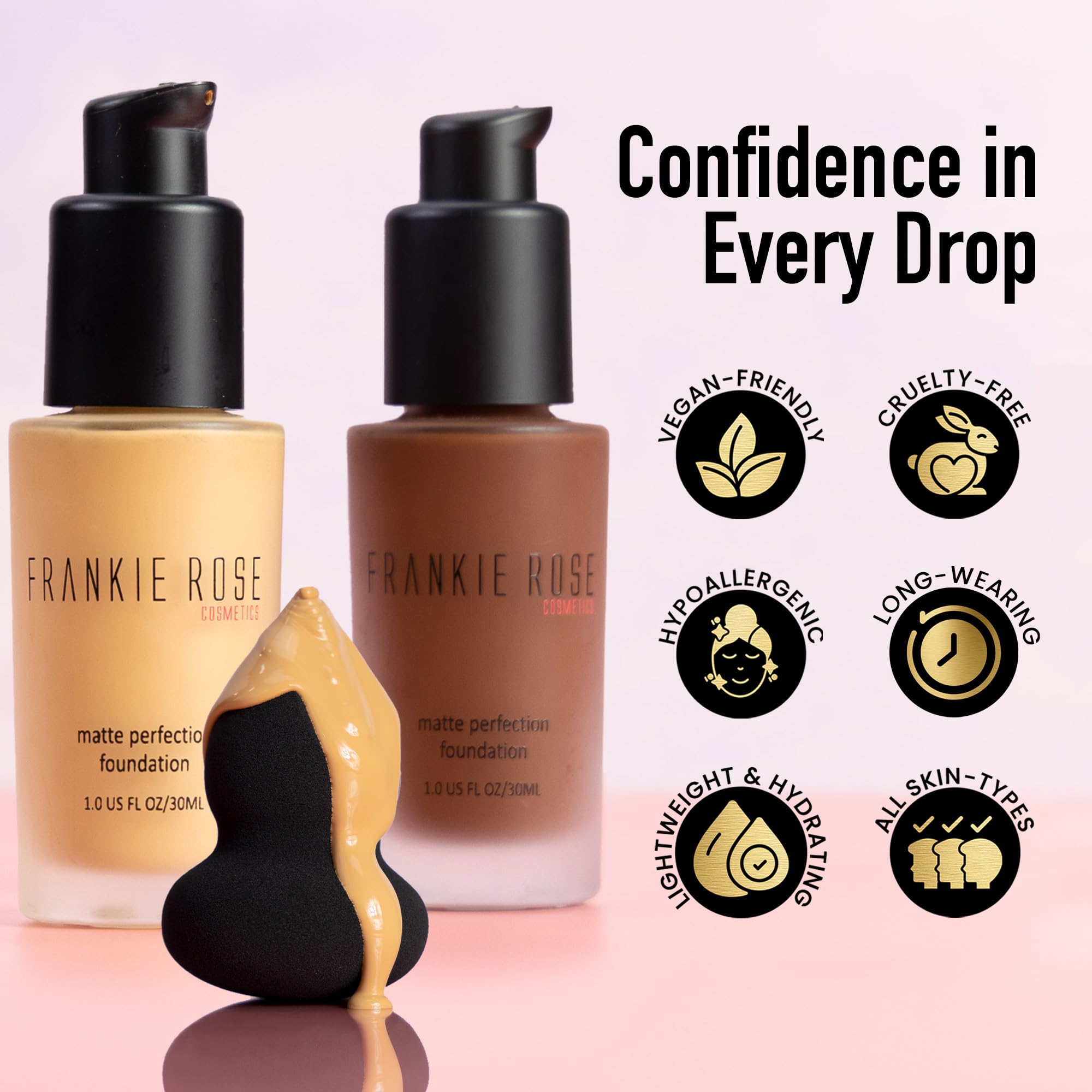 Frankie Rose Cosmetics: aplicador para cobertura controlada y sensación ligera