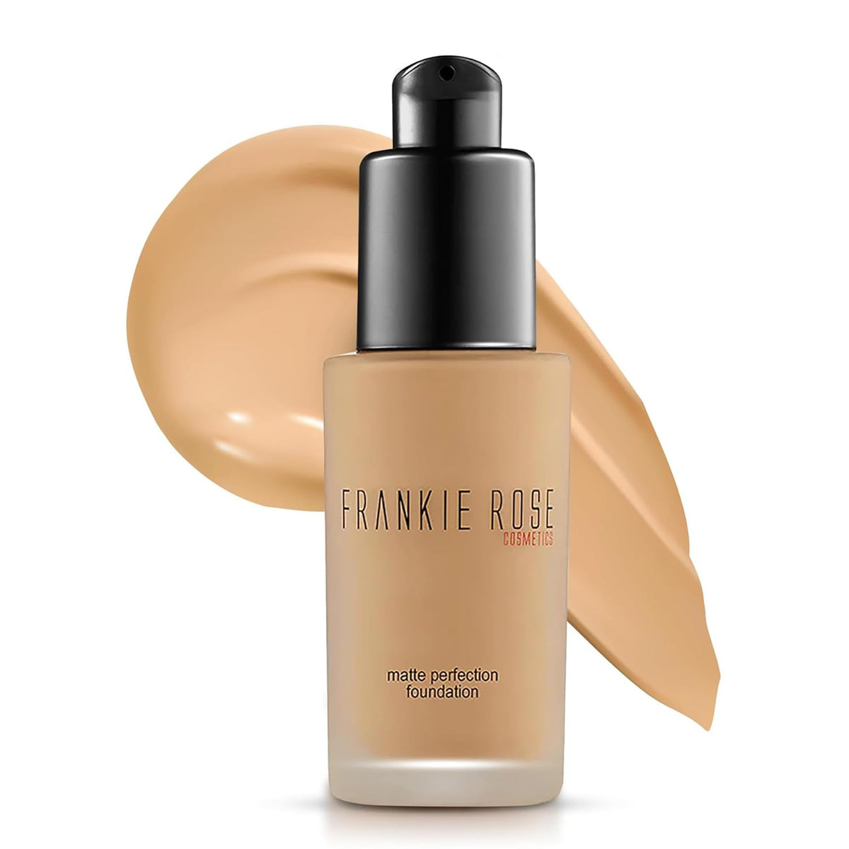 Frankie Rose Cosmetics: botella de base con acabado mate y cobertura uniforme