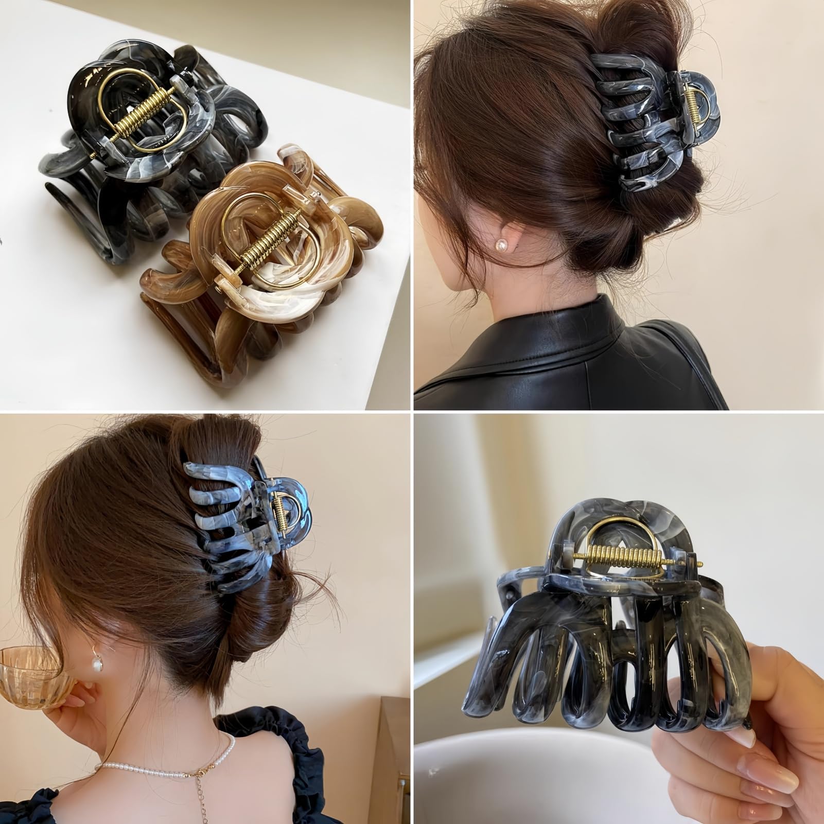FRDTLUTHW pinzas pelo pulpo resistente con resortes metálicos.