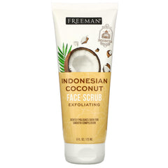 Freeman mascarilla exfoliante de coco indonesio para cara y labios, piel suave y radiante