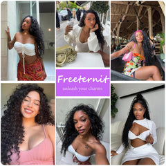Peluca Freeternit lace front 13x6 transparente para pieles claras