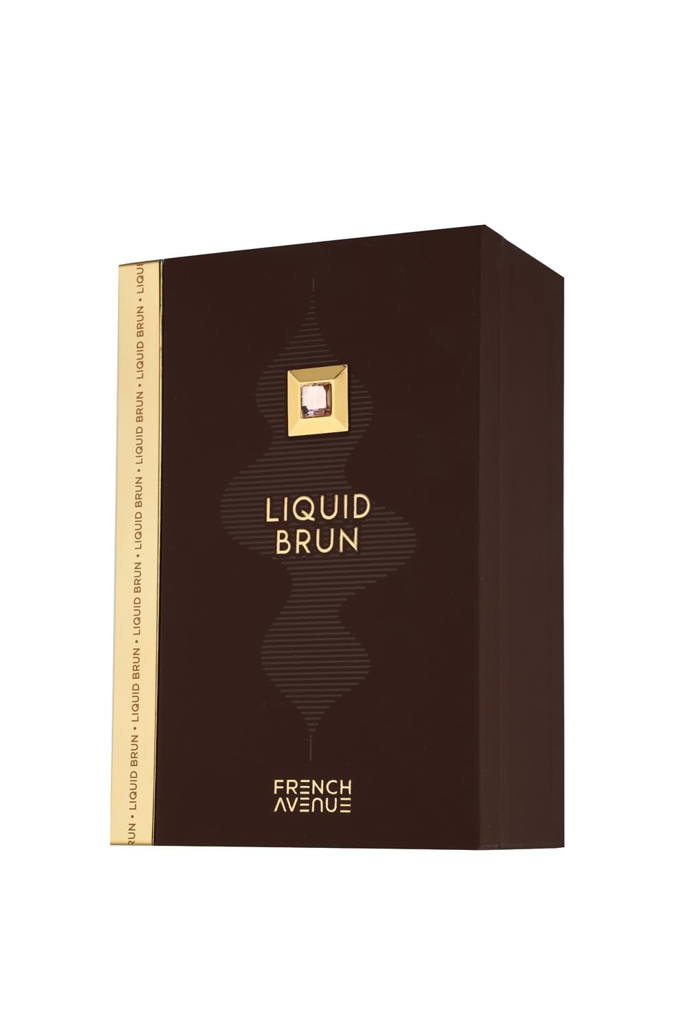 Liquid Brun de French Avenue, spray en mano; muestra facilidad de aplicación.