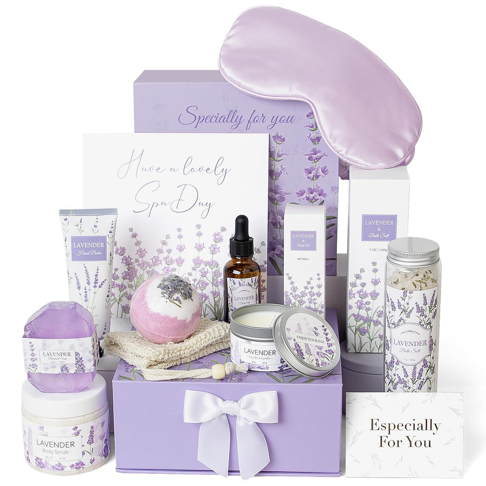 Frerdui cesta de regalos spa lavanda, ideal para regalar y disfrutar en casa