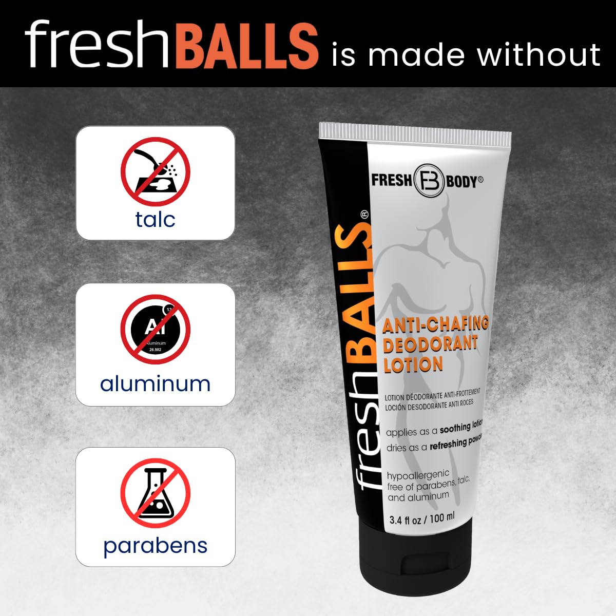 Fresh Balls, higiene diaria en la zona inguinal para comodidad.
