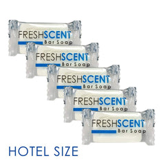 Barra Freshscent empaquetada individualmente para frescura.

