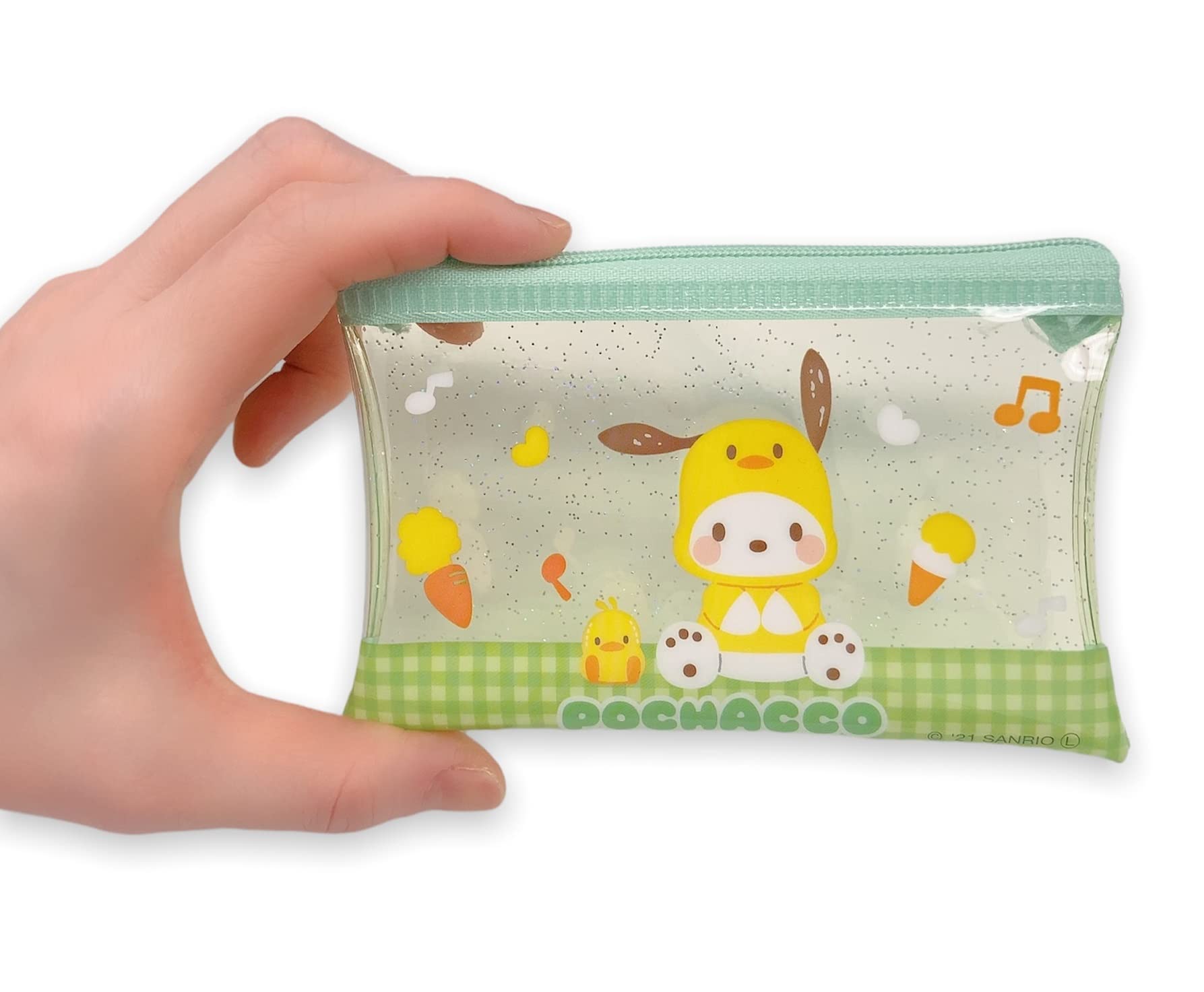 Friend estuche para adultos con diseño Sanrio Pochacco, práctico para objetos pequeños.