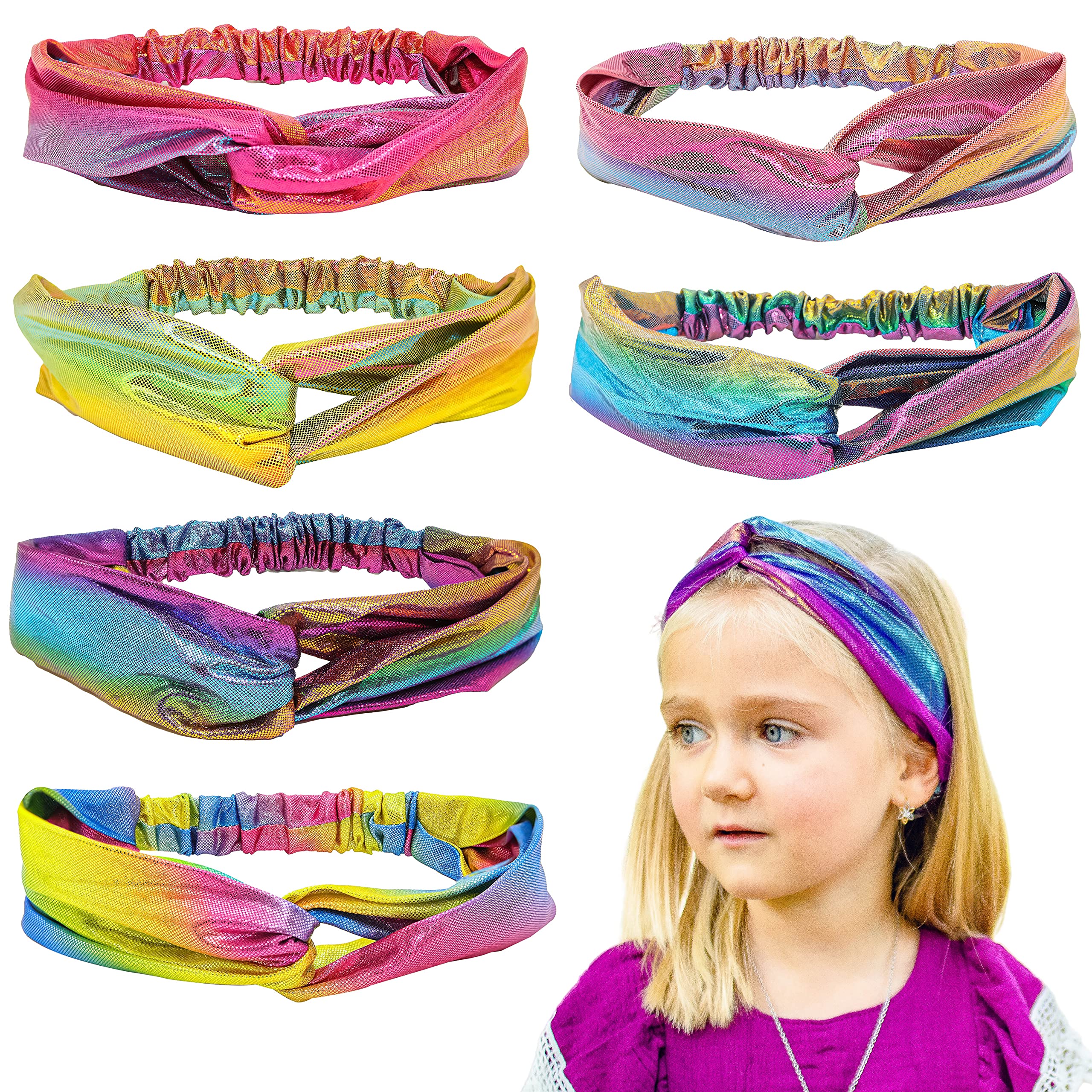 Cinta para el cabello FROG SAC sirena con nudo, ajustable y cómoda.