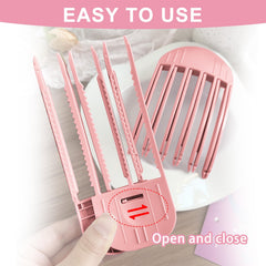FrouJiesce – clip volumizante rosa, perfil para look puff limpio